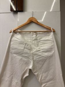 White Straight Leg Jeans