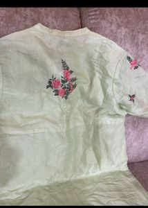 Embroidered Pastel Dress