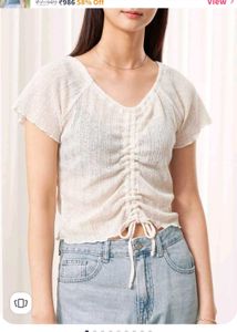 8 Seconds Ruched Knit Top