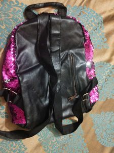A beautiful sequin bagpack