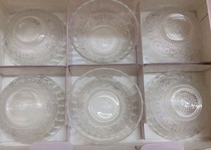 Set of 6 Glass Dessert Bowls