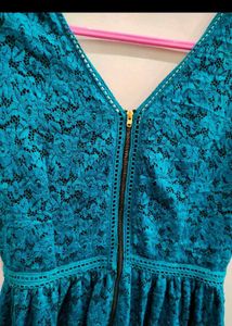 Pinterest Blue Fit &amp; Flare Dress