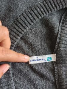 Striped Gray Pullover Sweater