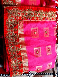 Elegant Pink Saree