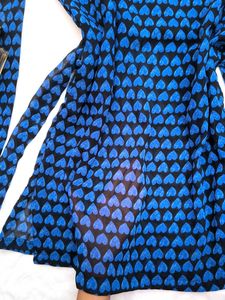 Fitted Printeresty Kurti 💙