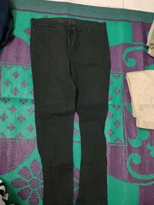 Black Straight Leg Trousers