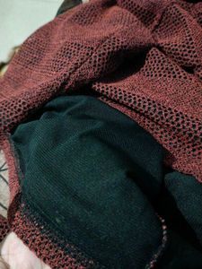 Maroon V-Neck Long Sleeve