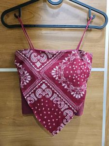 Bandana Handkerchief Spaghetti Top