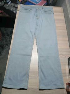 Men's Light Gray Baggy Casual Pants