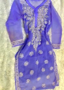 Embellished Lavender Kurti with Inner🌸✨