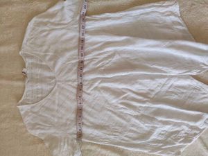 White Linen Tunic Top