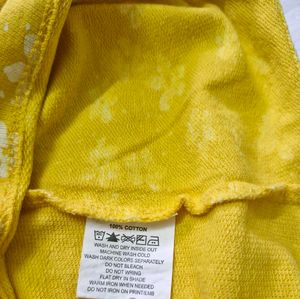 Floral Print Yellow Jumper Dress 11-12y