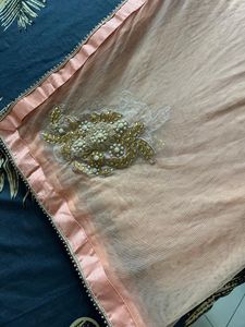 Peach Embroidered Dress