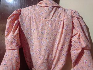 Floral Tie-Front Top