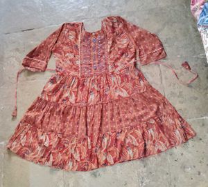 Floral Tiered Kurti