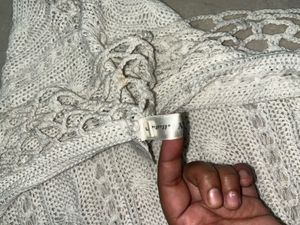 Crochet Shawl shrug - Creamy White