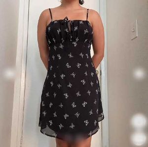 H&amp;M Butterfly Print Mini Dress