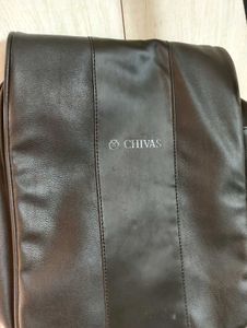 Classic Black Leather Side Bag for Men
