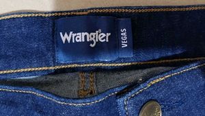 Wrangler Dark Wash Denim Jeans, 38 Size