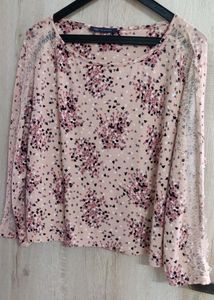 M&amp;S Lace Sleeves Top