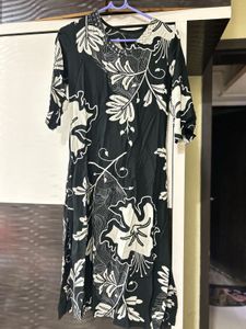 black floral kurta set