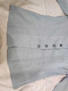 Light Blue Button-Down Jacket