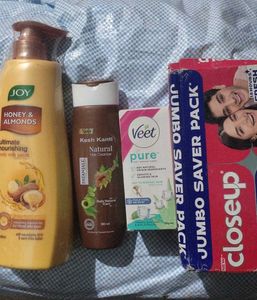 joy body lotion shampoo toothpaste shampo