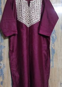Purple Kurtha Pant And Dupatta Set 💜