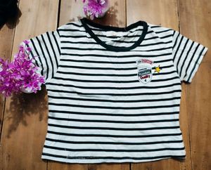 Striped Crop Top