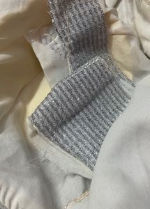Silver Party Wear Blouse