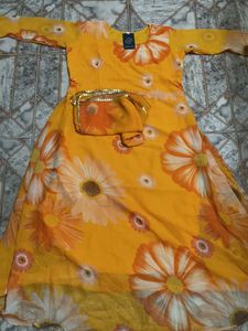 Floral Print Kurta Set