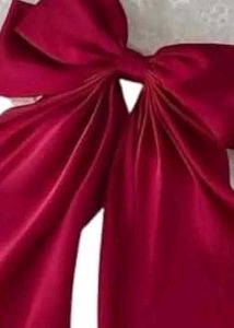 Red Bow Hair Tie