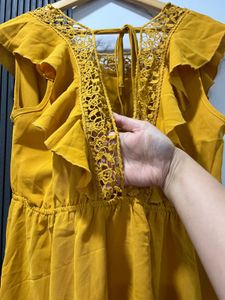 Yellow Ruffle Dress
