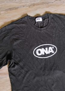 ONA Black Graphic Tee - Size Medium
