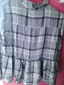Plaid Ruffle Shirt