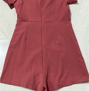 Dusty Rose Wrap Romper
