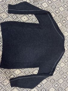 Stylish Gray Pullover Sweater