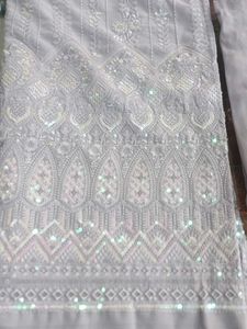 Lavender Embroidered Salwar Kameez Fabric