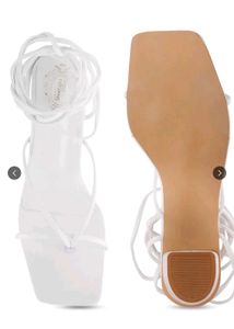 White Strappy Heels