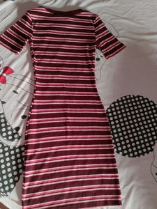 H&amp;M Striped Bodycon Dress