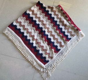 Stylish Patterned Poncho