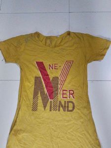 Yellow T-Shirt Dress