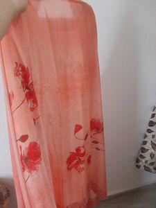 Plus Size Kurta Plazzo Set In Peach Color