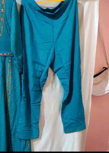 Blue Anarkali Set