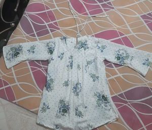 Floral Print Cotton Top