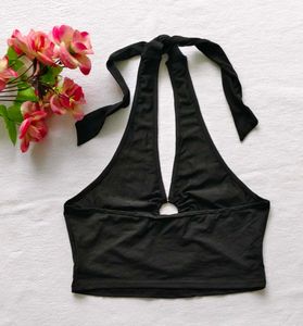 Shein : Neck tie Top