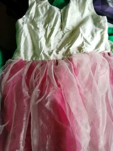 Pink &amp; White Party Dress