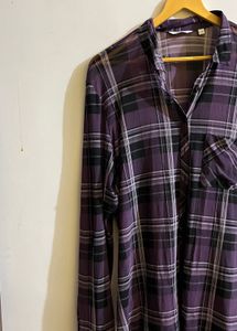 Purple Plaid Shirt
