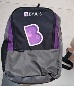 Grey & Purple Backpack, Water - Resistant
