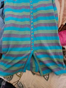 Collar Kurti Multicolored